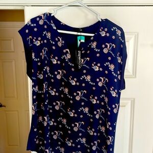 Large , navy blouse